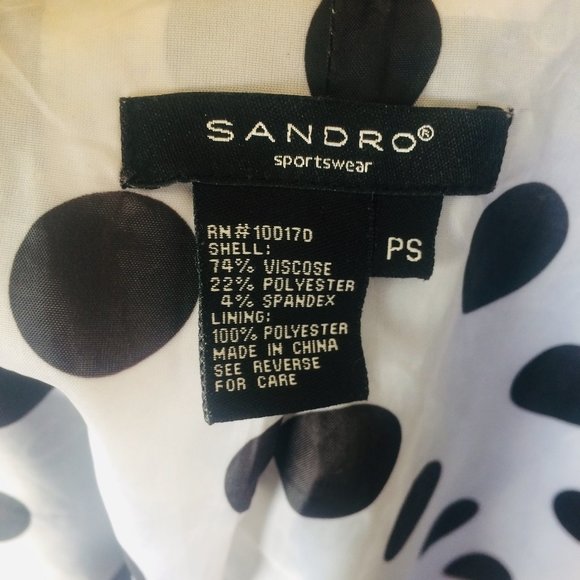 Sandro Black Jacket, Size PS - Picture 7 of 7